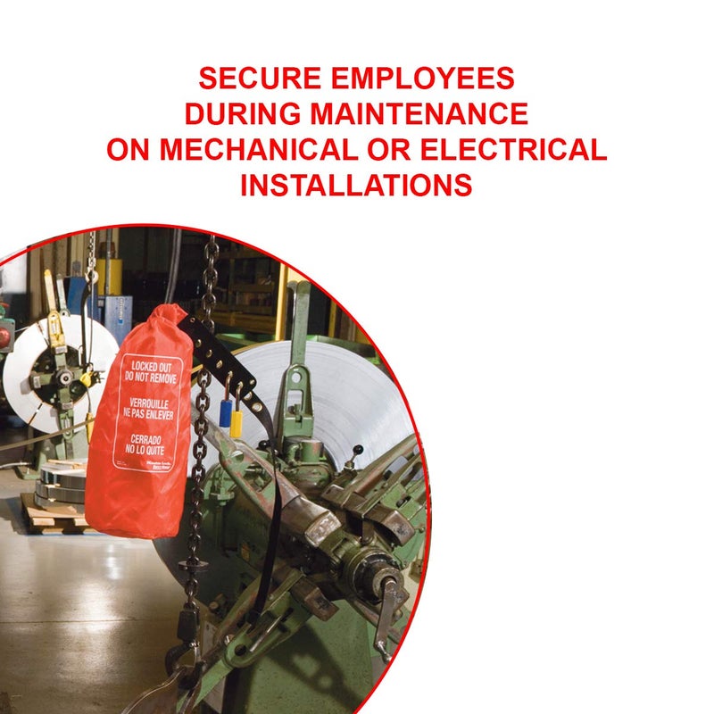 Master Lock 453L Lockout Tagout Oversized Plug & Hoist Control Cover - Image 3